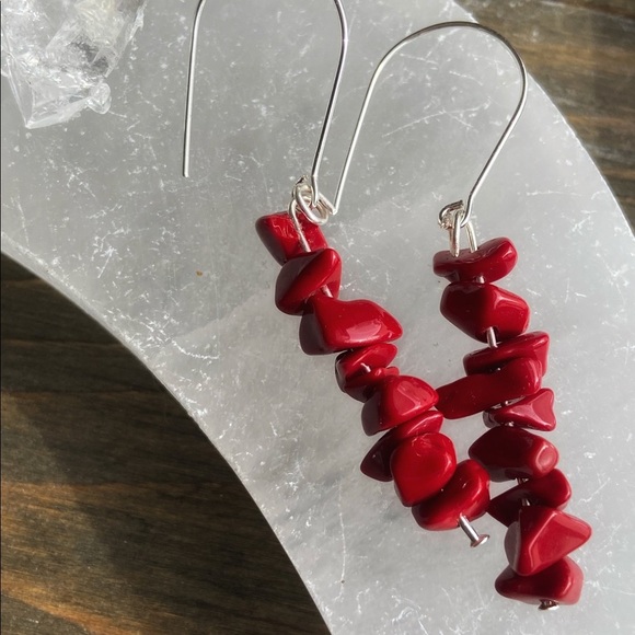 Alquimia Red Stone Earrings - Picture 1 of 6